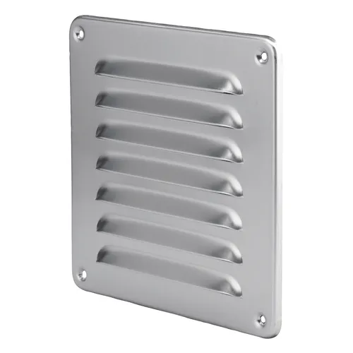 Galler utvändigt 155x155 mm, Aluminium