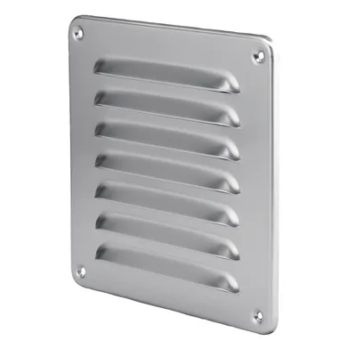 Galler utvändigt 155x155 mm, Aluminium