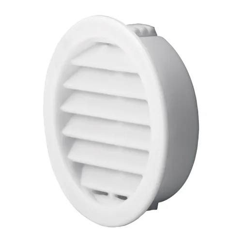 Ventilgaller för skåp Ø 50 mm, Vit, 4-pack
