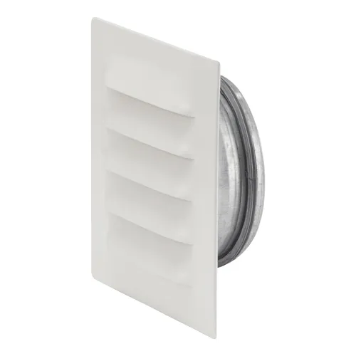 Galler med stos, Metall Ø 100 mm, Vit, 145x145 mm