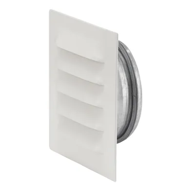 Galler med stos, Metall Ø 100 mm, Vit, 145x145 mm