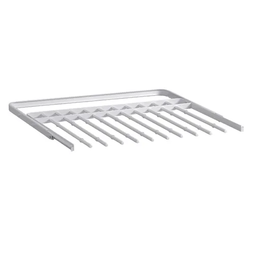 Utdragsram m. byxhängare, Vit 25x605x430 mm