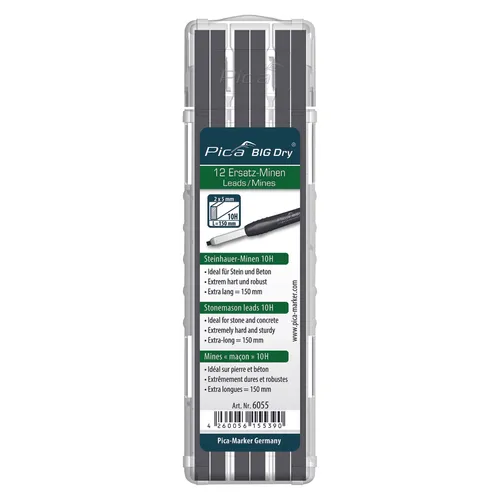 Reservstift Big-Dry, 2x5x150 mm Betong 10H, 12 st/frp