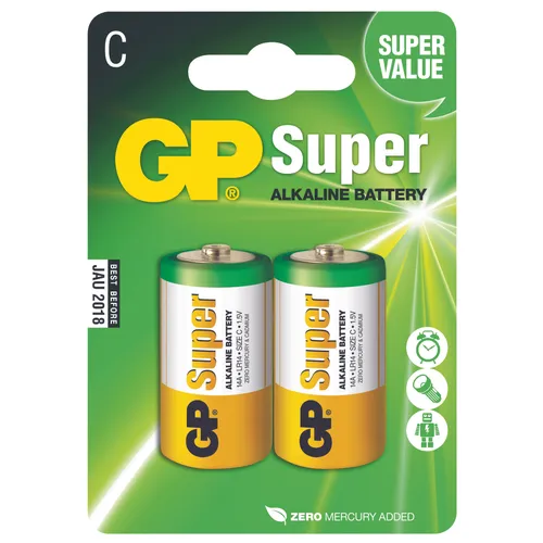 Batteri Super Alkaline LR14/C 2-pack