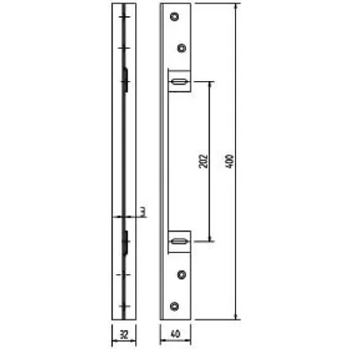 T-järn Assa T-121 400 mm