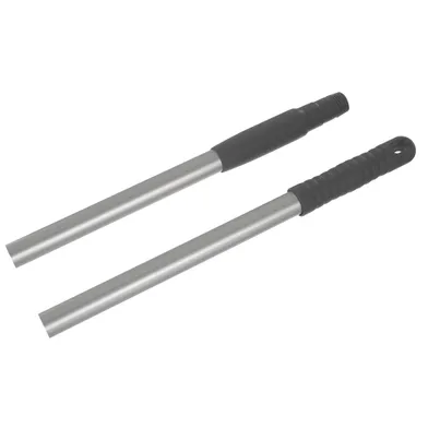 Borstskaft aluminium 155 cm, Gängat