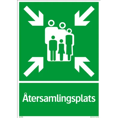 Nödskylt Återsamlingsplats 297x420 mm