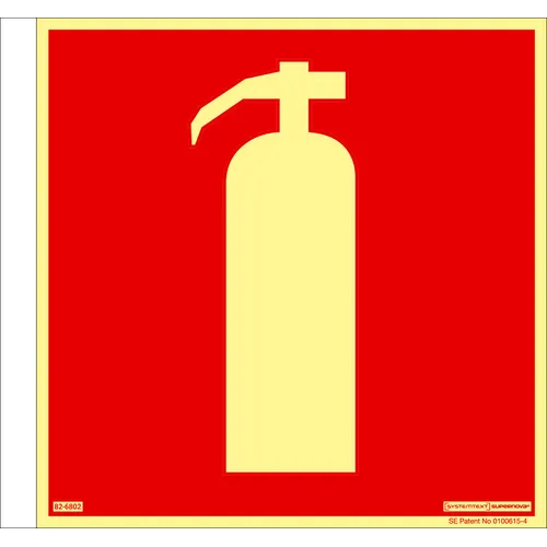 Brandskylt Supernova® Brandsläckare 210x210 mm