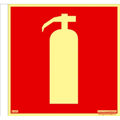Brandskylt Supernova® Brandsläckare 210x210 mm
