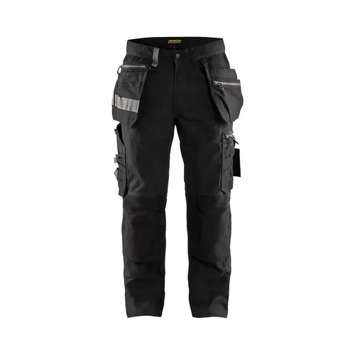 Hantverksbyxa med stretch, Svart Strl. C146