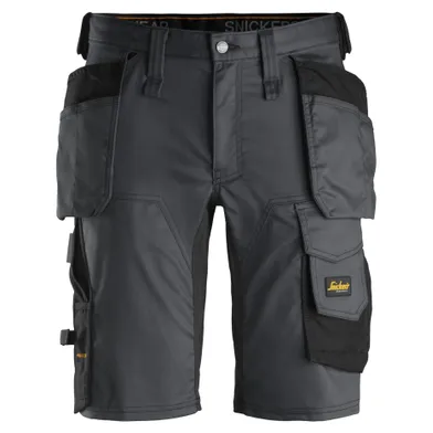 Shorts 6141 AllroundWork Stretch Strl. 52, Stålgrå/Svart