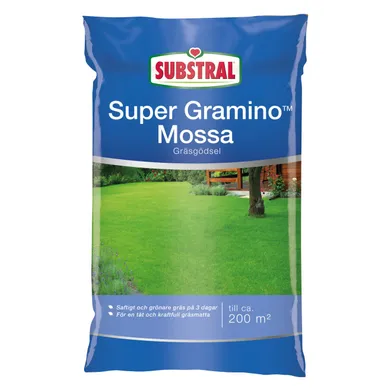 Gräsgödsel mot mossa. Substral super gramino 6,25kg