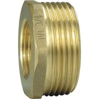 Bussning utv. x inv. gänga r10xr8, mässing