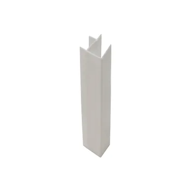 Hörnbeslag sockel Vit 166 mm