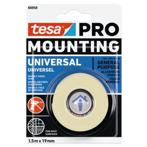 Monteringstejp 66958 Universal 19 mm, 1,5 m