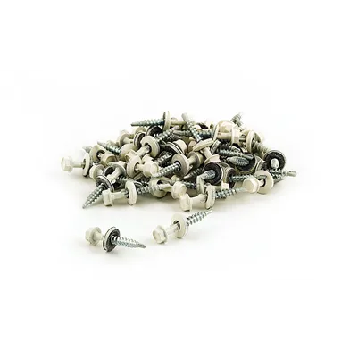 Skruvset med vinge 5,5x35 mm, Vit