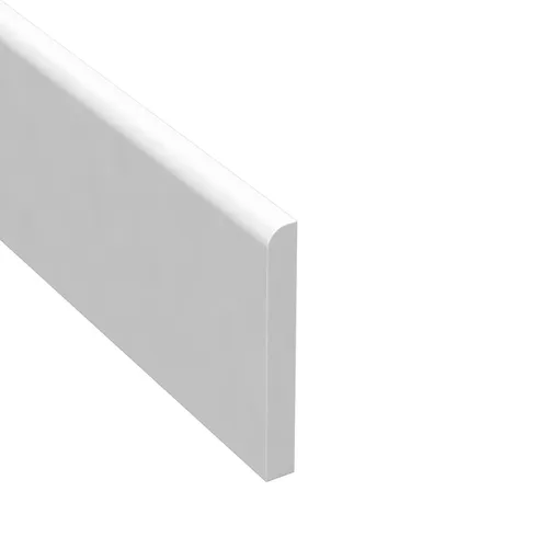 Täcklist 7x43 mm 250 cm, Vit Plast 5096