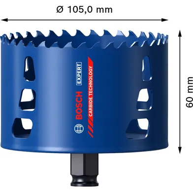 Hålsåg Tough Material Carbide 105 mm