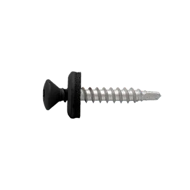 Fasadskruv låg för trä, C3 4,8x35, Svart, 250 st/frp