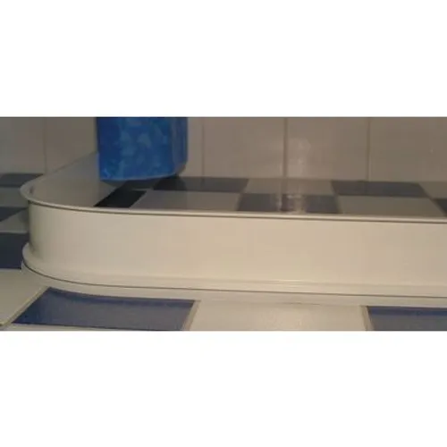 Duschlist vinkel 90x90 cm, vit