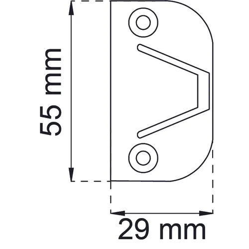 Fästbricka Runda Hörn 1103, Vit
