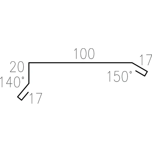 Gavelbeslag 326629, Vit