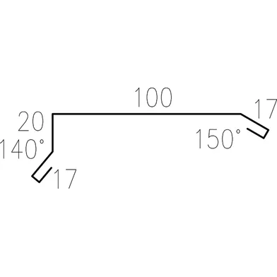 Gavelbeslag 326629, Svart