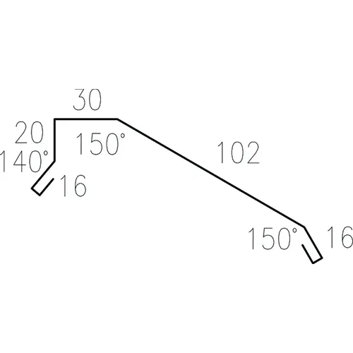 Gavelbeslag 326625, Silvermetallic