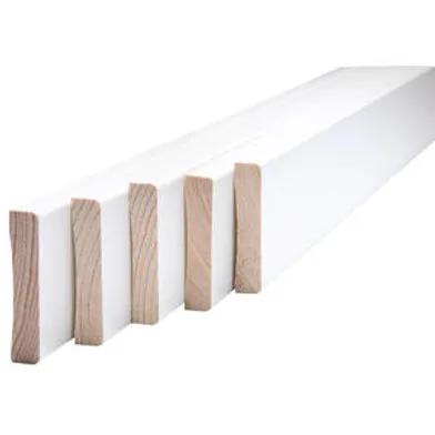 Foderset vitmålad furu 12x56 mm, 5 st 2200 mm