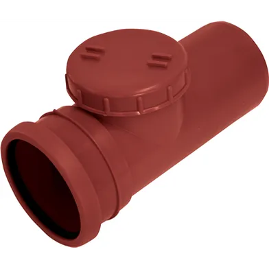 Rensrör mark rak PP med lock, 110 mm