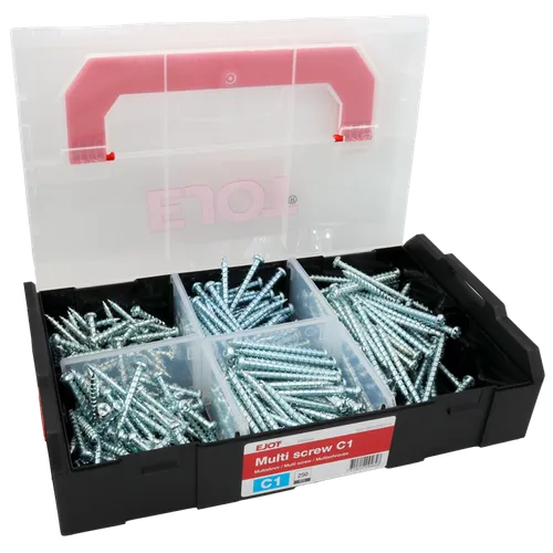 Sortimentlåda Multiskruv Minibox