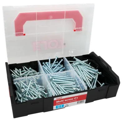 Sortimentlåda Multiskruv Minibox