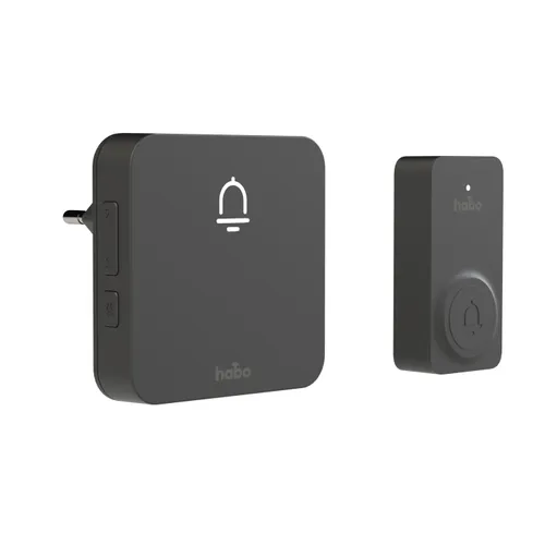 Dörrklocka Trådlös Nordic Svart