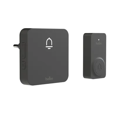 Dörrklocka Trådlös Nordic Svart