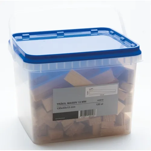 Träkil Massiv 13x23x130 mm, 120 st/frp