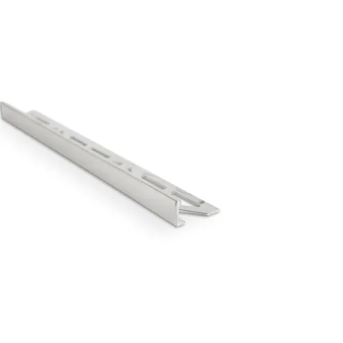 Kakellist Rak, Alu. 10 mm, Natur