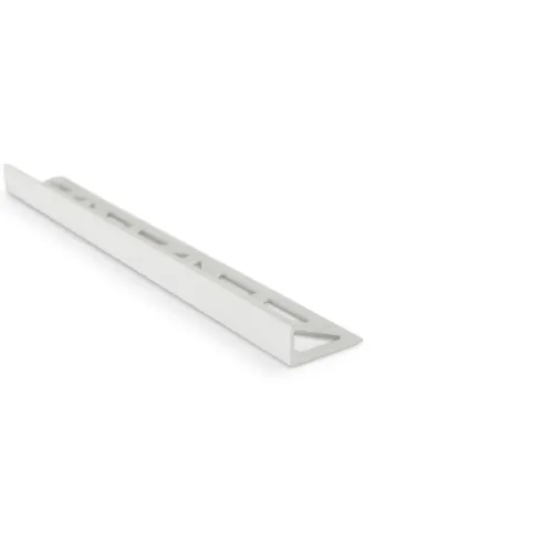 Kakellist Rak, Plast 10 mm, Vit