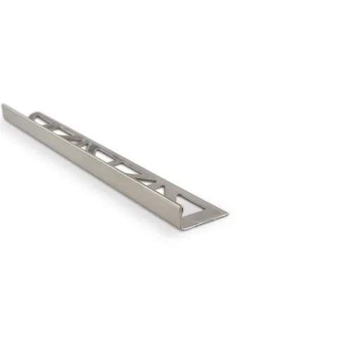 Kakellist Rak, Rostfri 10 mm, Borstad