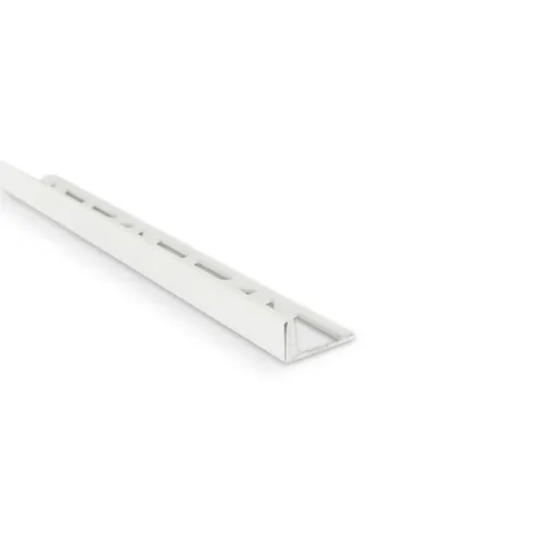 Kakellist Rak, Alu. 8 mm, Vit