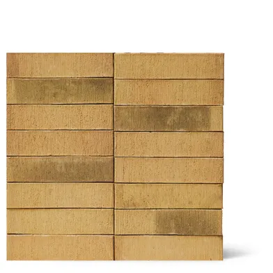 Fasadtegel 19-hål Grön/Gul borstad 250x120x60 mm