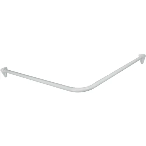 Draperistång vinkel vit, 900x900 mm