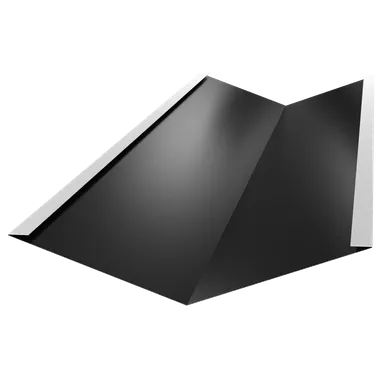 Vinkelränna 326850, 2000 mm, Svart