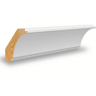 Skugglist vitmålad furu 19x53 mm, CW916, 3600 mm