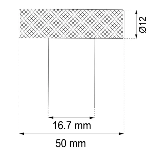 Knopp Liam 50 mm, Sand