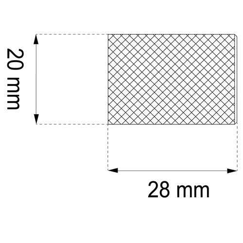 Knopp Elvin 20 mm, Mässing