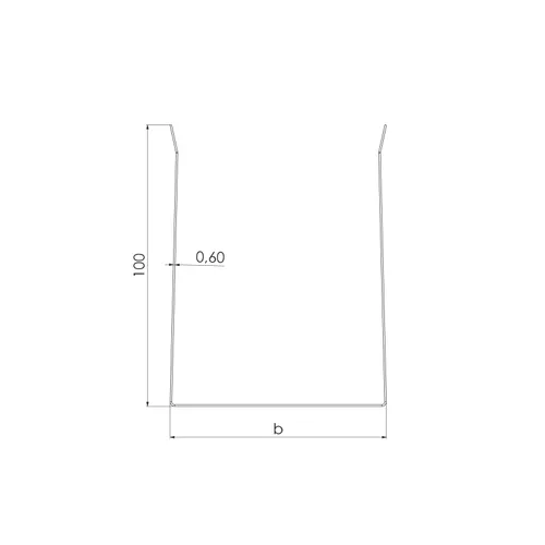 Skena SK 70/100, 2500 mm