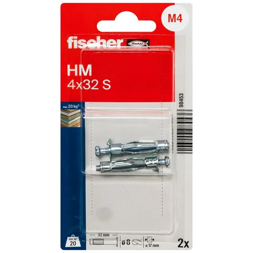 Metallexpander enkelgips HM SK 4x32mm, 2-pack