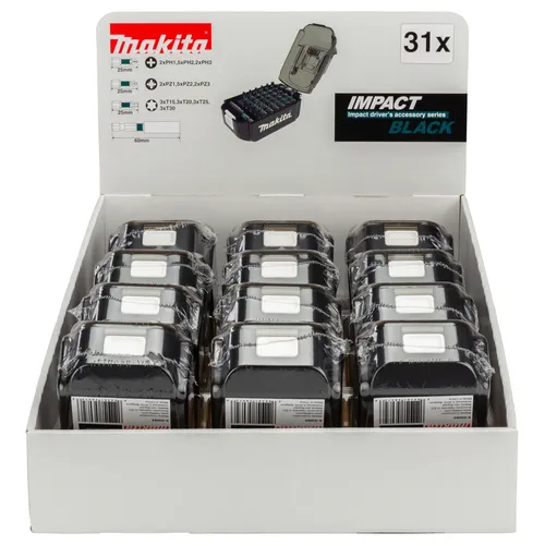 Bitssats Impact Black 31 delar, 25 mm