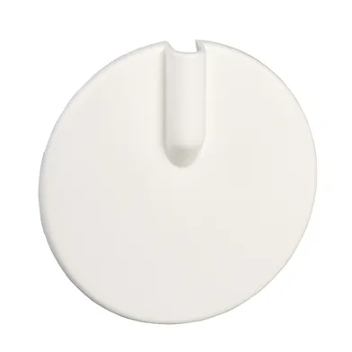 Täcklock f. kopplingsdosa m. ledningsutlopp, vit Ø 100 mm, snäppfäste