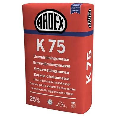 Avjämningsmassa K 75, 25 kg